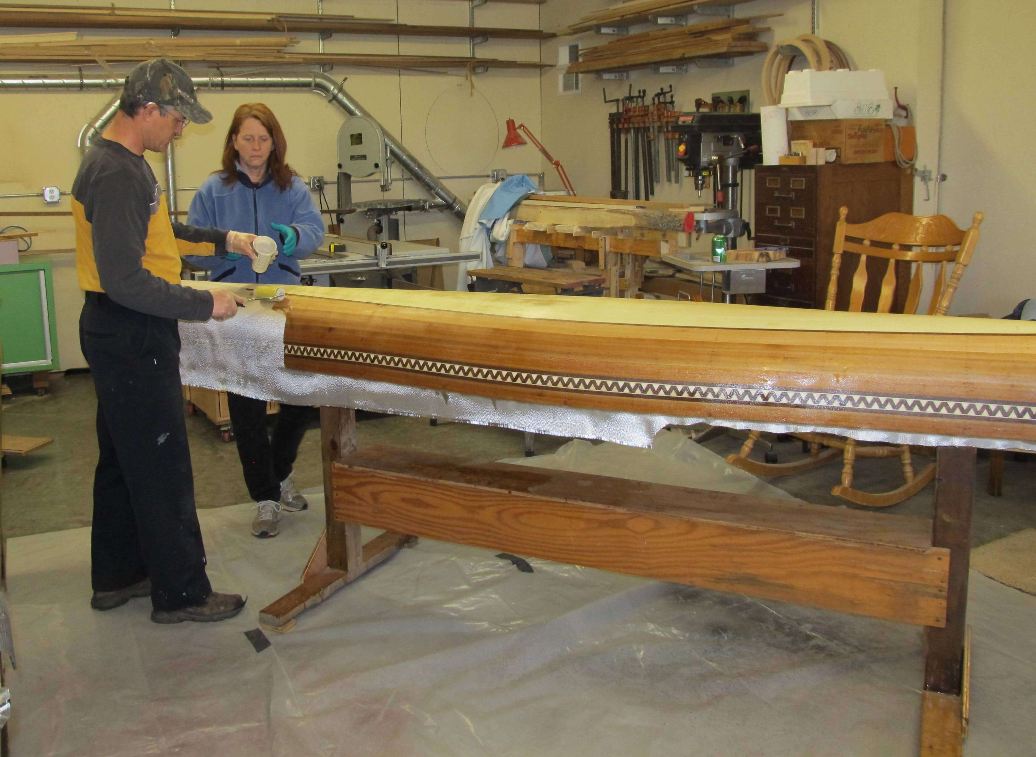 Fiberglassing the Outside Fiberglassing the Outside